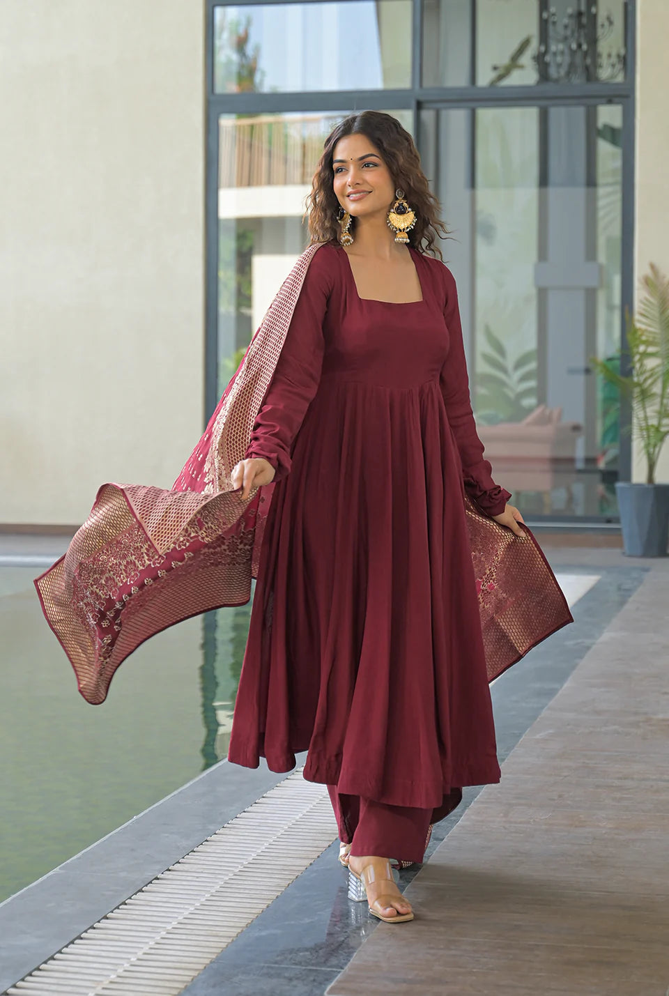 jaipuri cotton dress with dupatta COTTON KURTI WITH PANT AND DUPATTA  Jaipuri Cotton