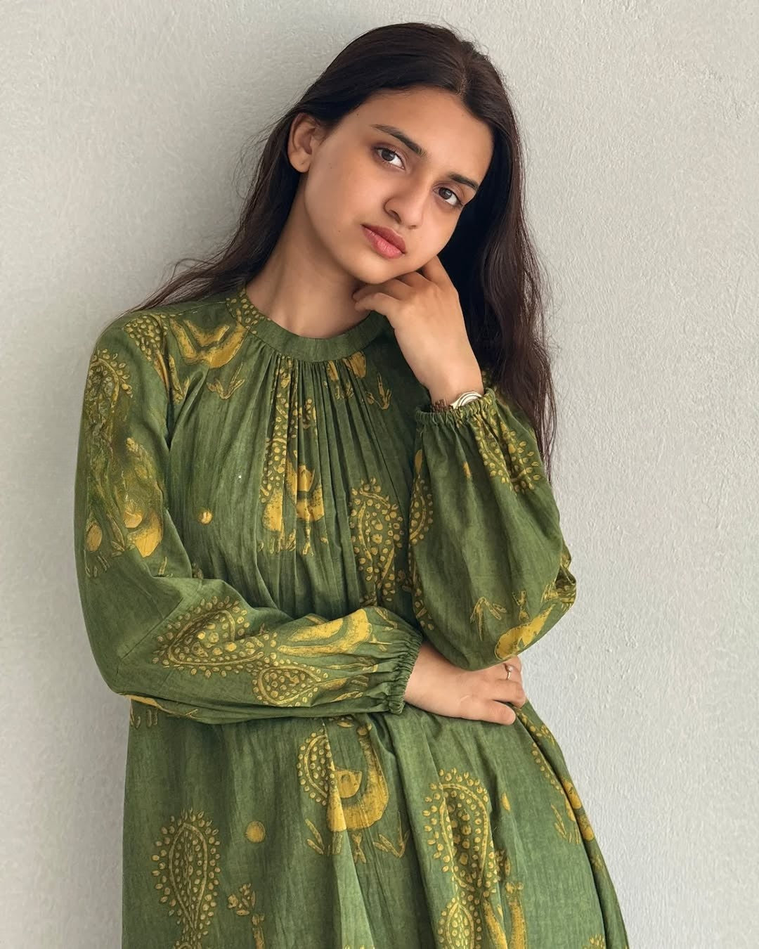 Green Graceful Cotton Co-ord Set ✨
