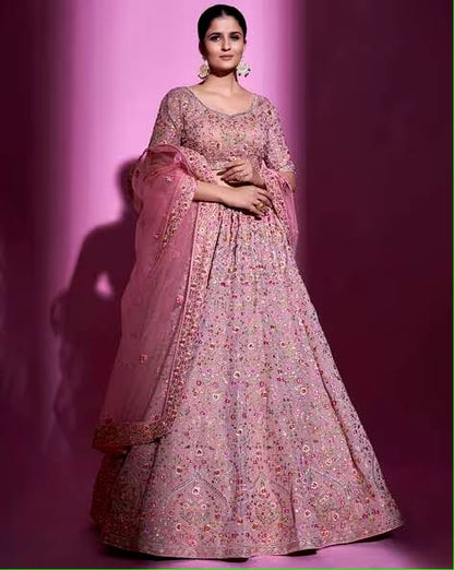 Floral Pattern Lehenga Choli Set