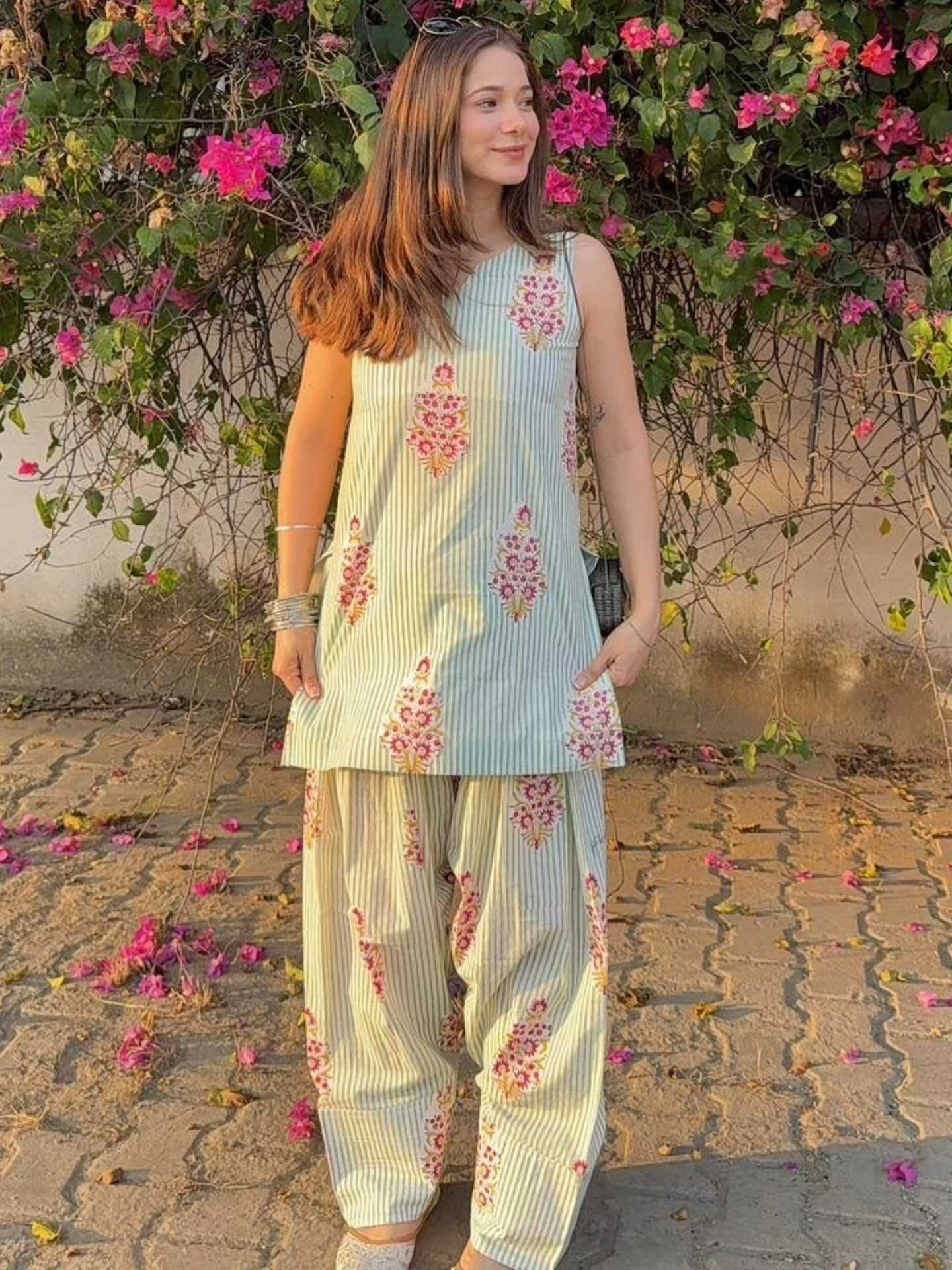 Women’s Pure Cotton Sleeveless Co-Ord Set