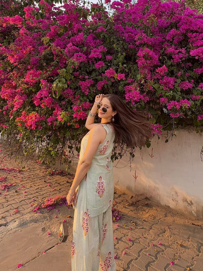 Women’s Pure Cotton Sleeveless Co-Ord Set